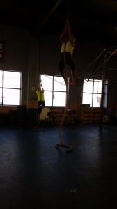 mother / son rope climbs after class